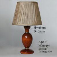 Настольная лампа ночник из дерева 041.0.21T Жемчуг