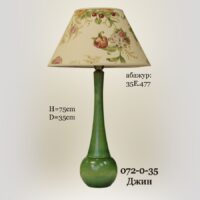 Настольная лампа зеленая 072.0.35 Джин