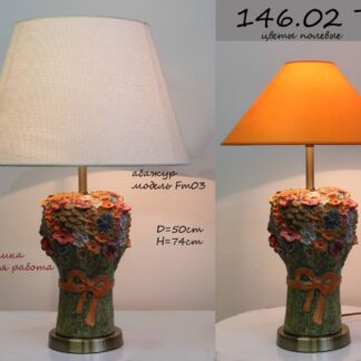 Настольная лампа - Керамика 146.02Т полевые цветы