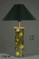 Настольная лампа витраж В096.309.30 Н.Л. (Фуксия)