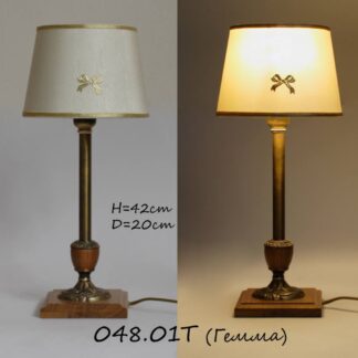 Настольная лампа с бронзой 048.01 Гемма