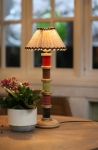 Деревянная лампа с абажуром 043.1.25 Т