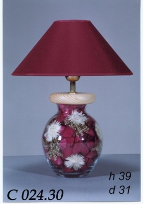 Настольная лампа с цветами С024.30 наполнение