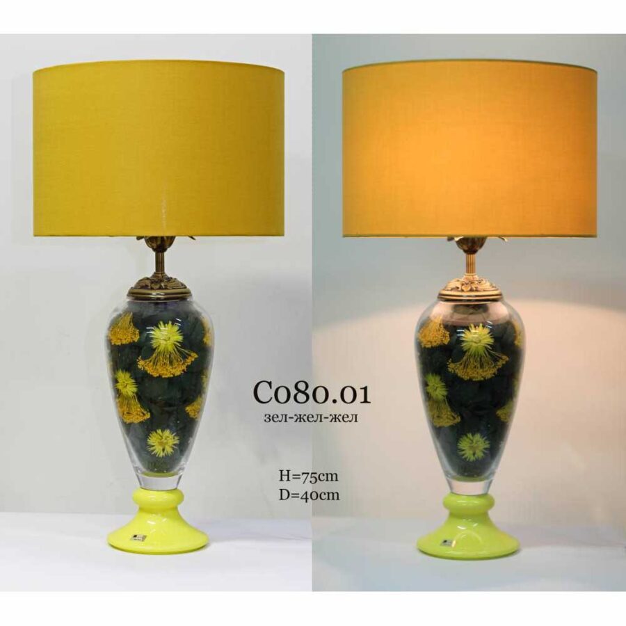 Настольная лампа с букетом цветов C080/01 наполнение