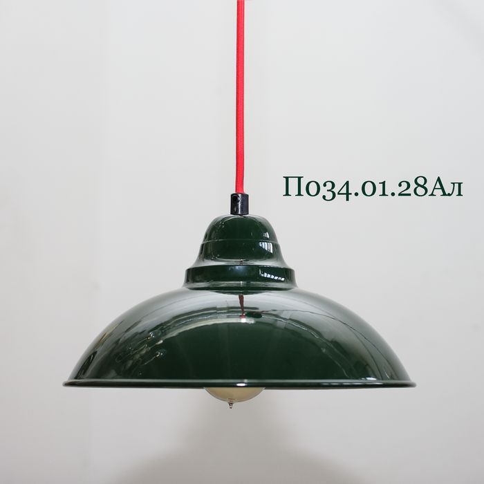 Металлический плафон-светильник из латуни П034