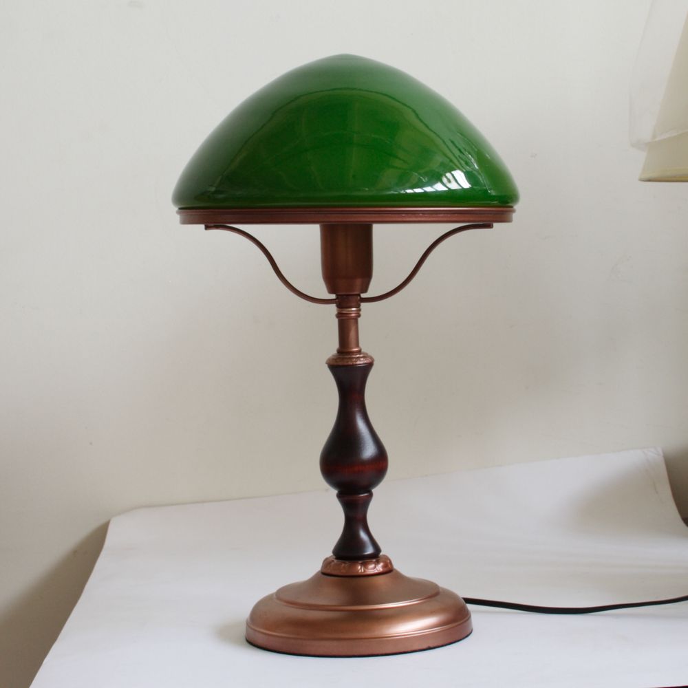 Настольная лампа с зеленым плафоном 185.01 Т