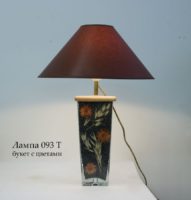 Настольная лампа с цветами С093.40Т