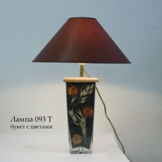 Настольная лампа с цветами С093.40Т