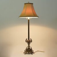Каминная лампа с абажуром из латуни 224.02-T