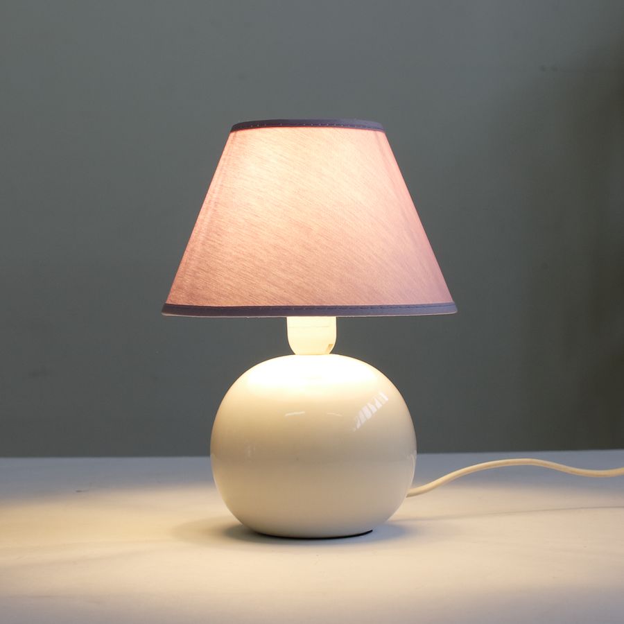 настольная лампа ночник 067.02T-827 с сиреневым абажуром